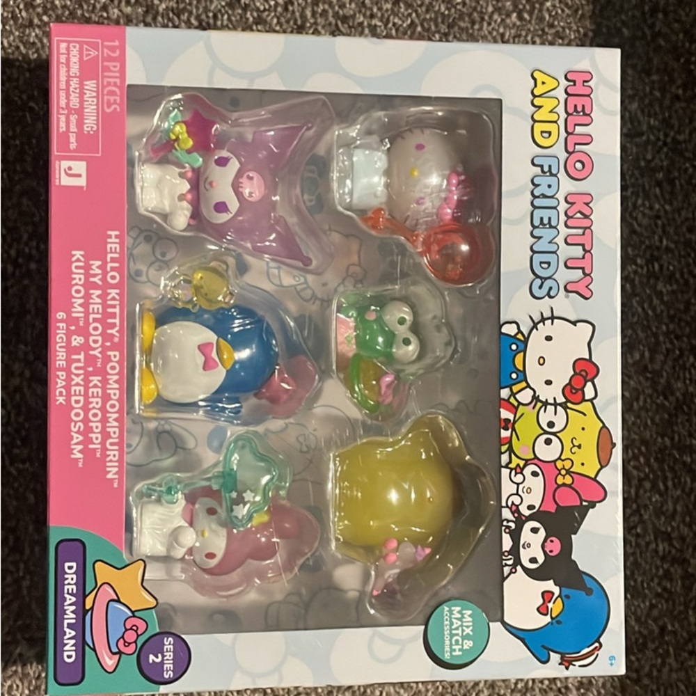 Hello Kitty and Friends Playset - Pink, Purple, Yellow